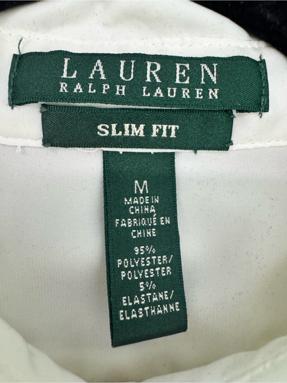 Lauren Ralph Lauren off White Slim Fit Button Down Sheer quiet luxuryChic Size M - Picture 4 of 8